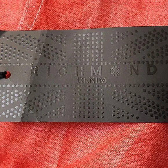 John Richmond Red Denim Capri Cropped Jeans Sz 28 NWT - Picture 11 of 11